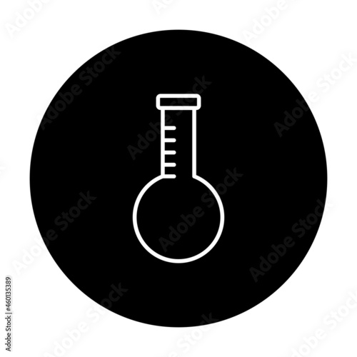 Drug glass Vector Line Inverted Icon Design