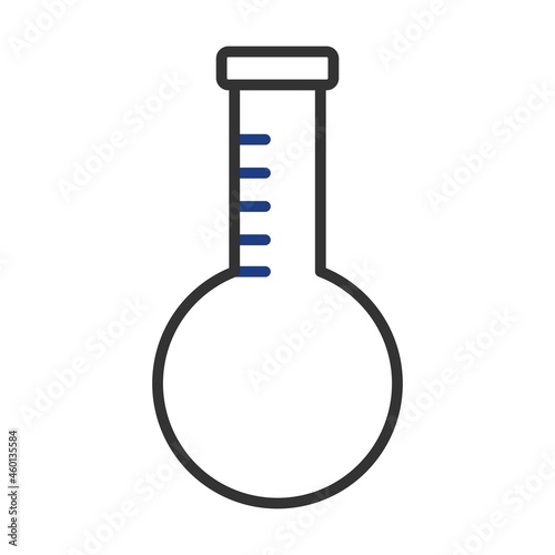Drug glass Vector Line Two Colour Icon Design
