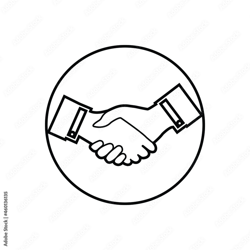 Business deal icon design for vector graphics Business deal icon design for vector graphics