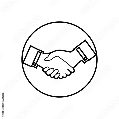 Business deal icon design for vector graphics