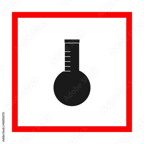 Drug glass Vector Glyph Sign Icon Design