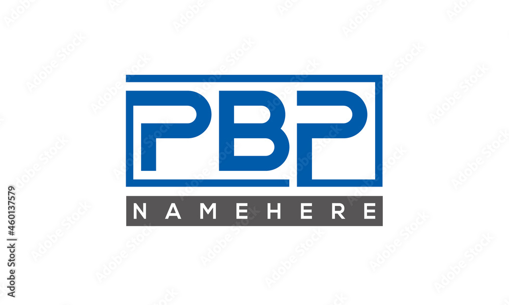 PBP creative three letters logo PBP creative three letters logo