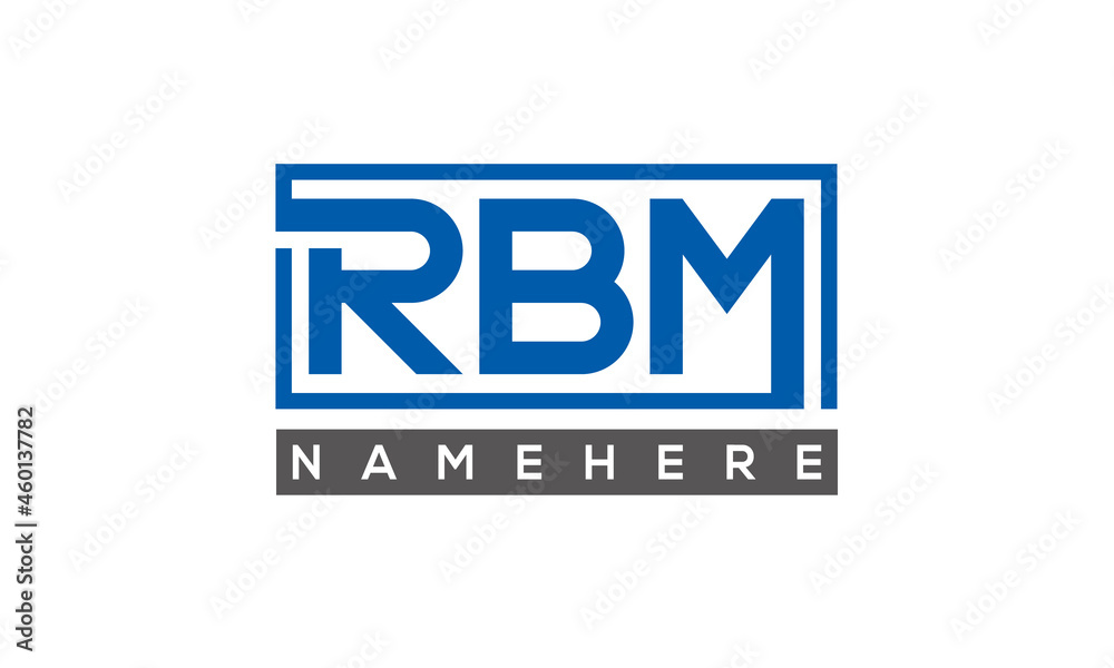 RBM creative three letters logo RBM creative three letters logo
