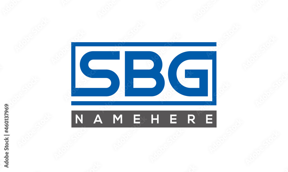 SBG creative three letters logo SBG creative three letters logo