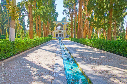 The microclimate of Fin Garden, Kashan, Iran photo