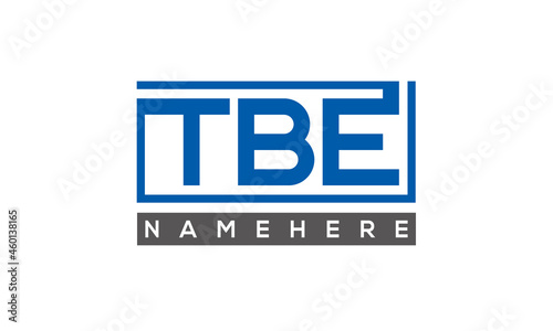 TBE creative three letters logo
