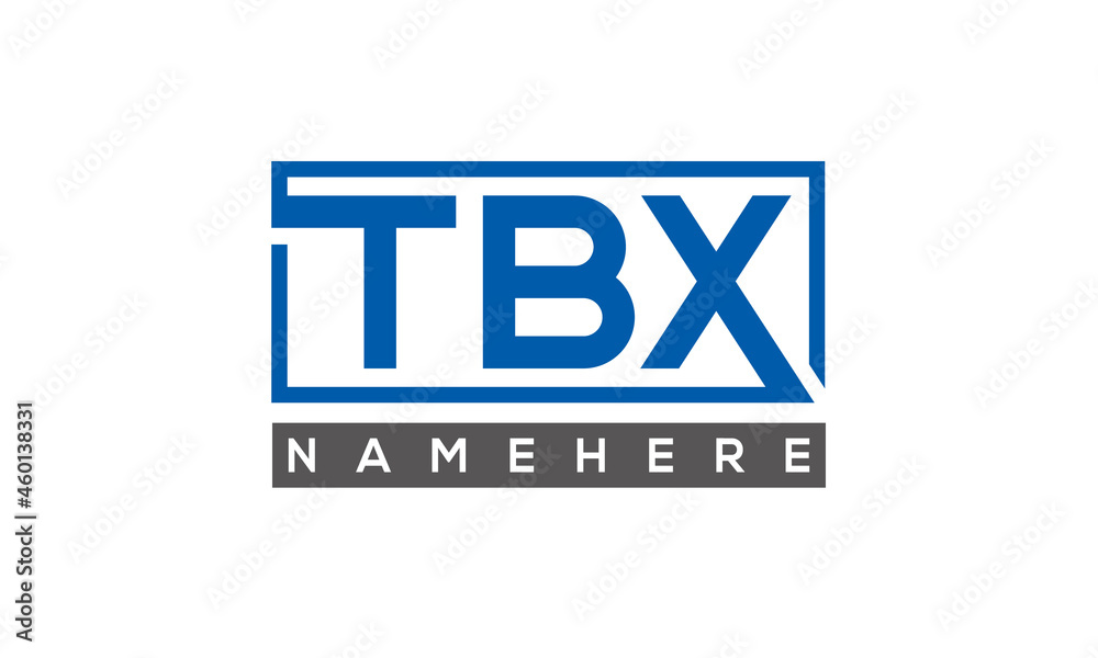 TBX creative three letters logo TBX creative three letters logo