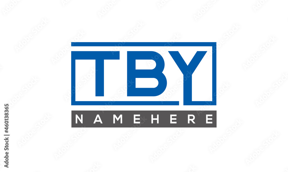 TBY creative three letters logo TBY creative three letters logo