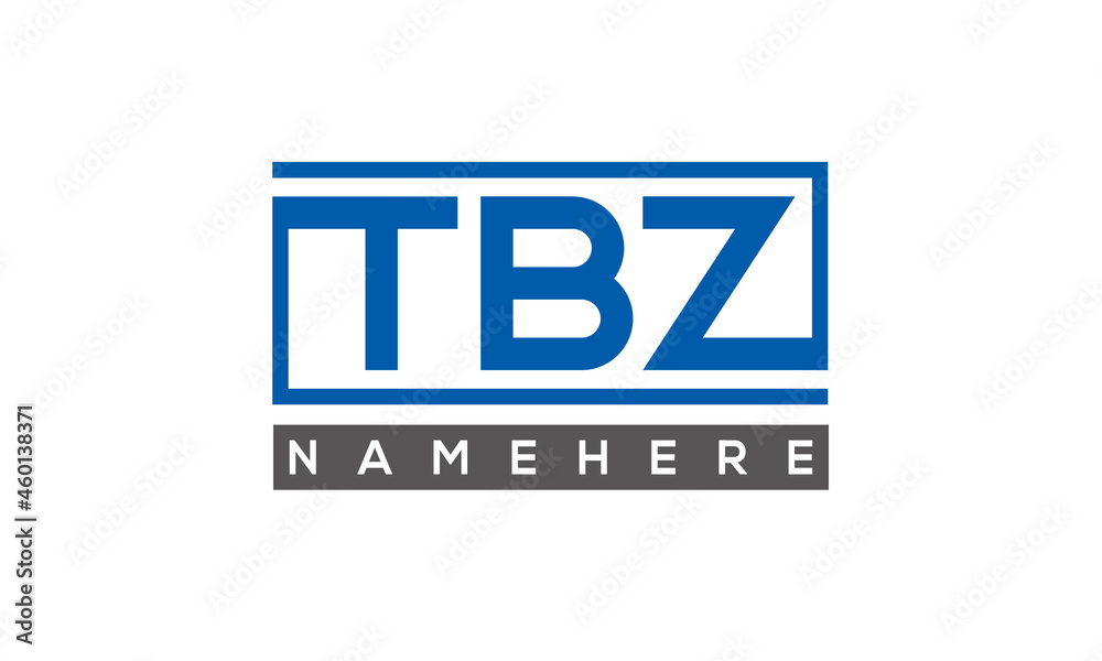 TBZ creative three letters logo TBZ creative three letters logo
