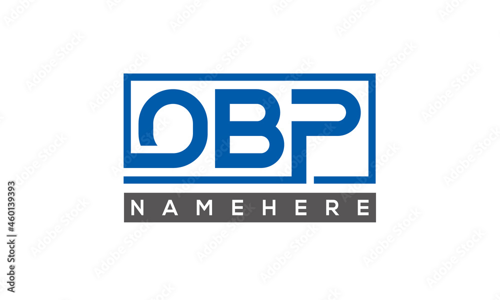 OBP creative three letters logo OBP creative three letters logo
