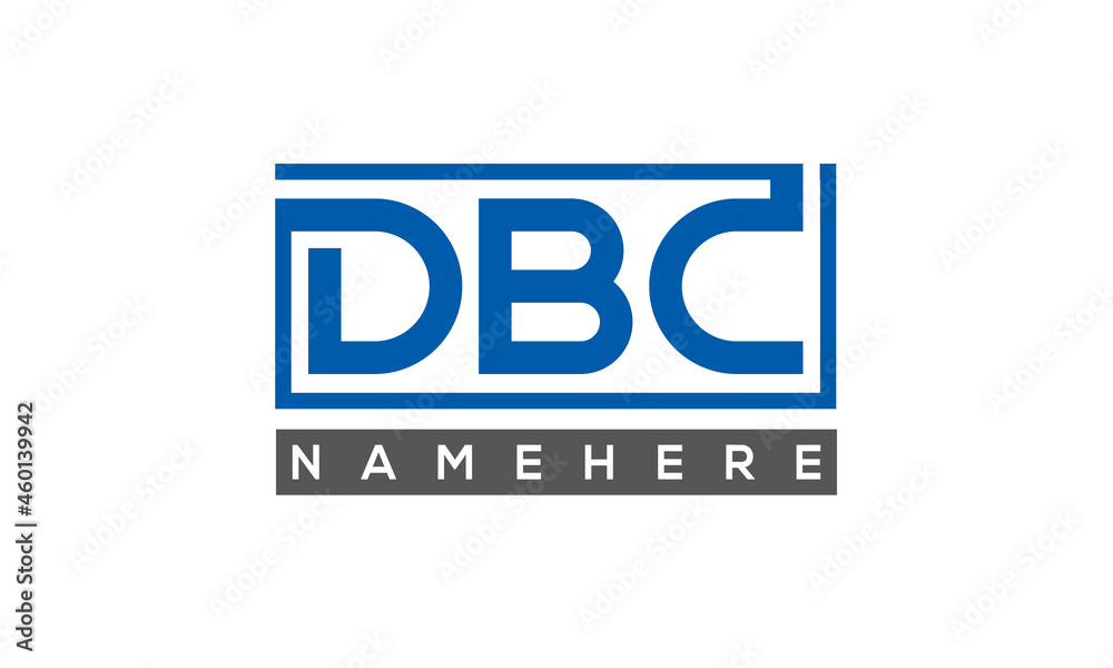 DBC creative three letters logo DBC creative three letters logo