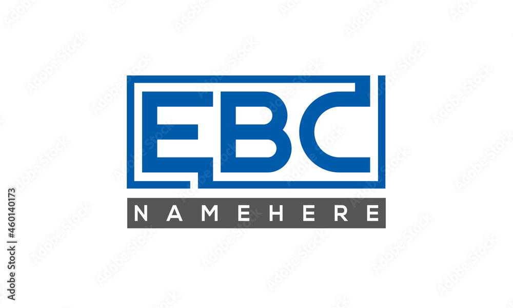 EBC creative three letters logo EBC creative three letters logo
