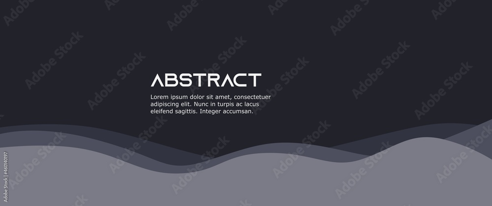 Abstract minimalist wavy background design concept in papercut look-alike style. Used for background, backdrop, card, banner.