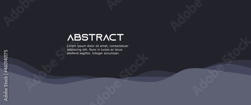 Abstract minimalist wavy background design concept in papercut look-alike style. Used for background, backdrop, card, banner.