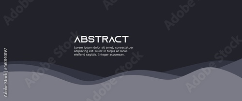 Abstract minimalist wavy background design concept in papercut look-alike style. Used for background, backdrop, card, banner.