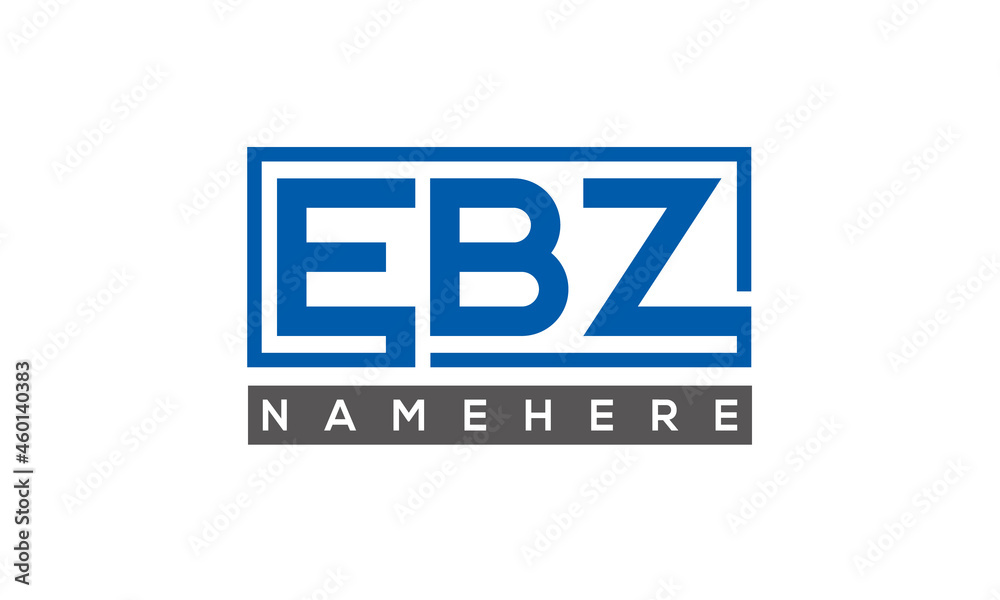EBZ creative three letters logo EBZ creative three letters logo