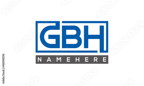 GBH creative three letters logo 