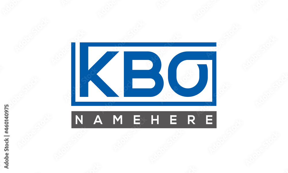 KBO creative three letters logo KBO creative three letters logo