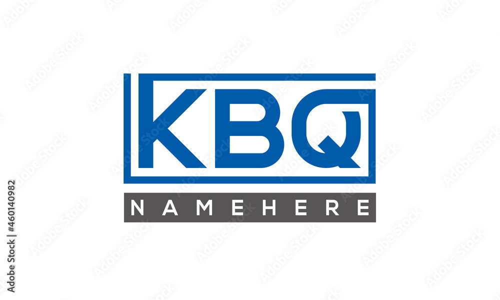KBQ creative three letters logo KBQ creative three letters logo