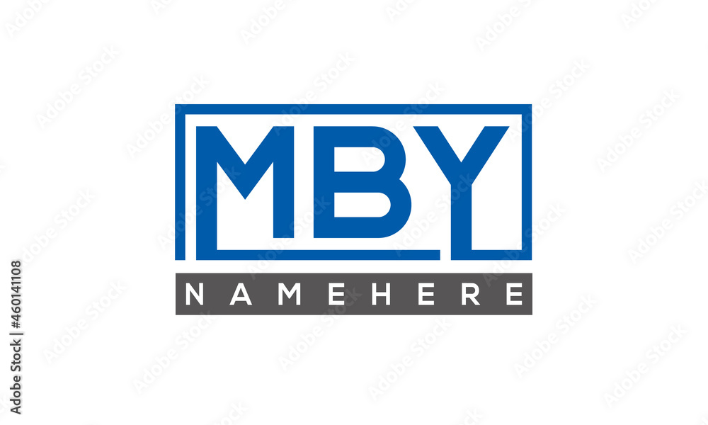 MBY creative three letters logo MBY creative three letters logo