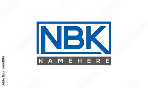 NBK creative three letters logo 