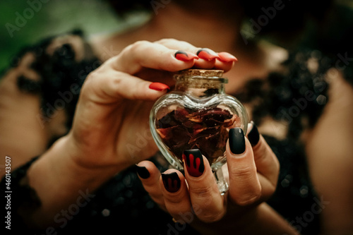 Halloween magic potion of love in your hands