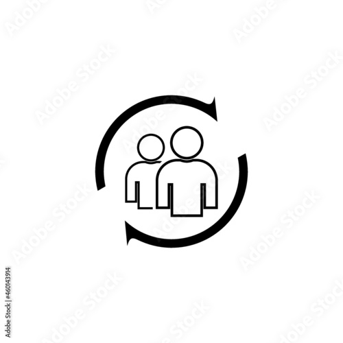Care customer icon isolated on white background