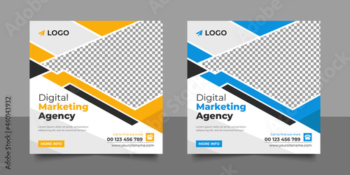 Creative Digital business marketing post banner template, advertising design, social media banner post design