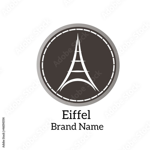 Eiffel tower logo. Eiffel tower vector.
