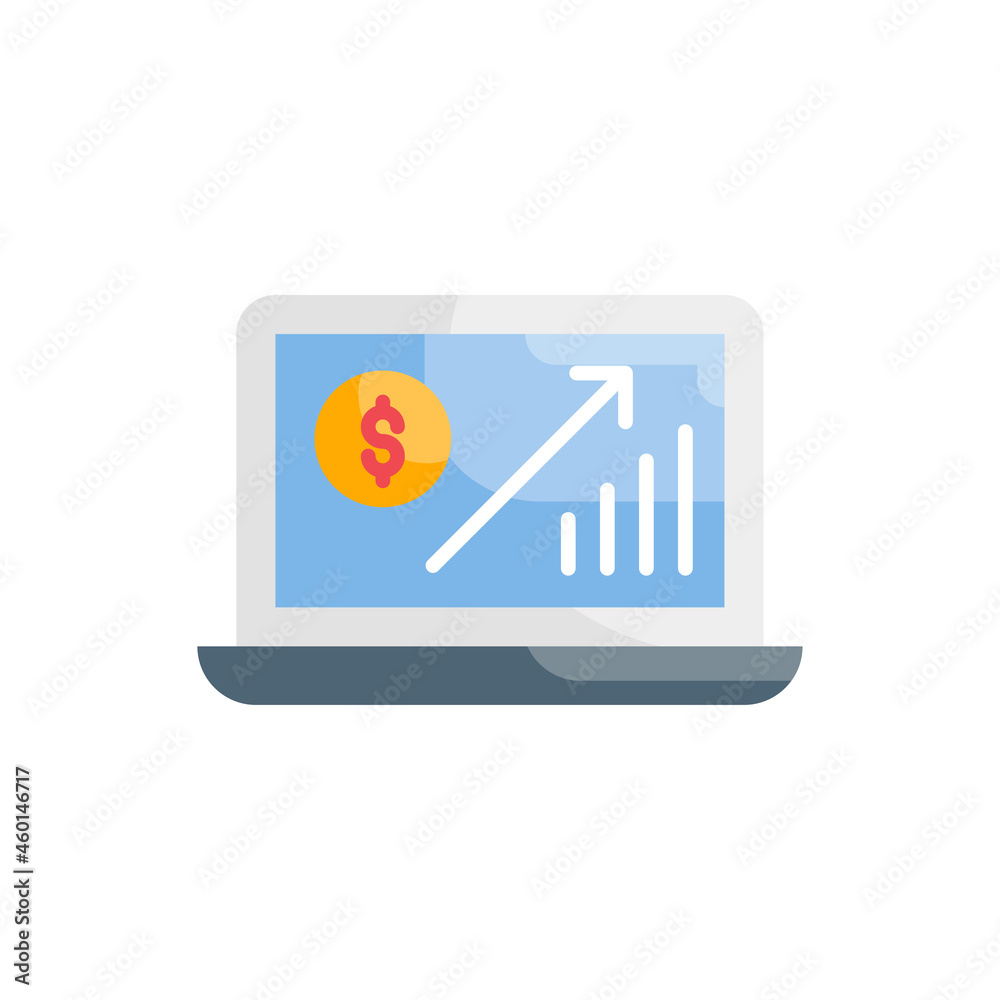 Growth dynamics vector flat icon style illustration. EPS 10 file Growth dynamics vector flat icon style illustration. EPS 10 file