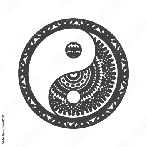Yin Yang Symbol - Vector Sign
