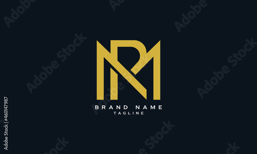MR, RM, Abstract initial monogram letter alphabet logo design photo