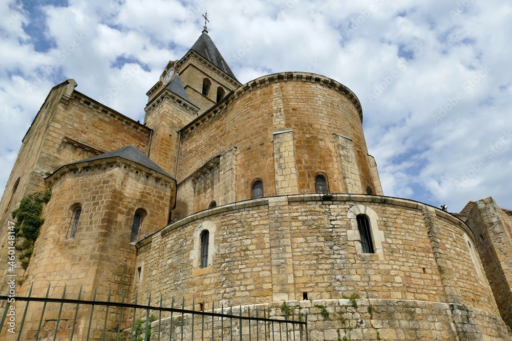 Abside et clocher de l’église Saint-Hilarion de Duravel