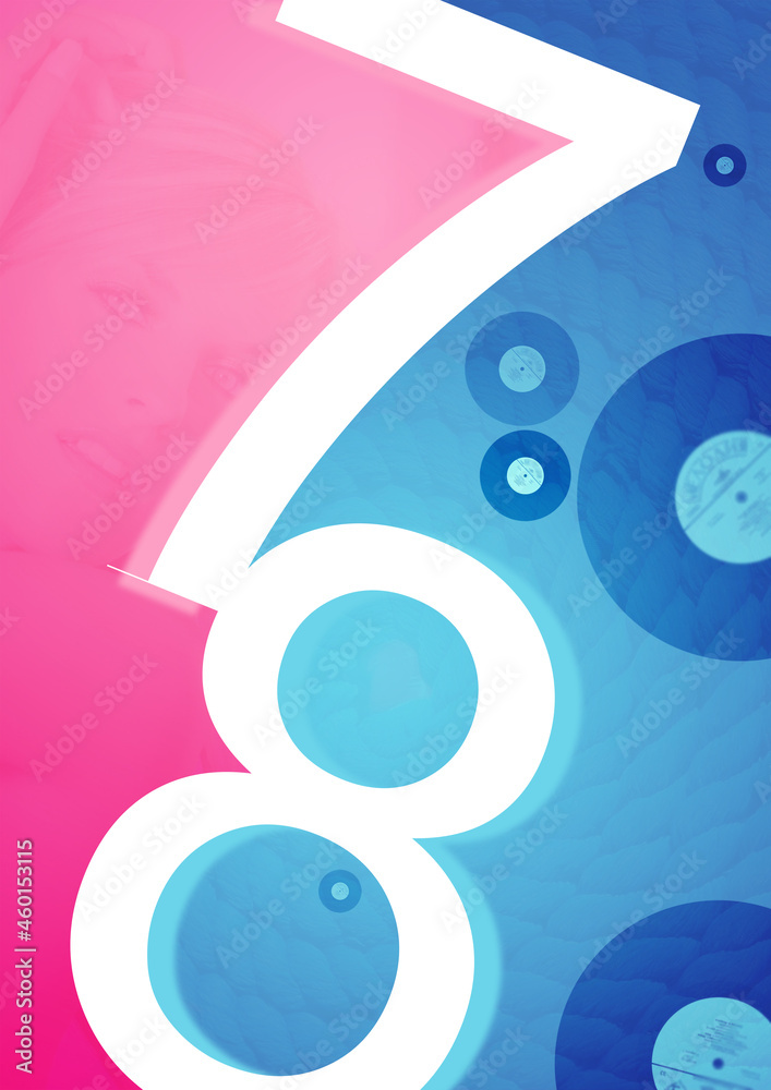 Fototapeta premium 7/8 pink blue background