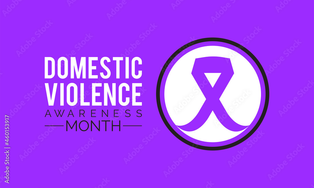 Domestic violence awareness observance month banner template design ...