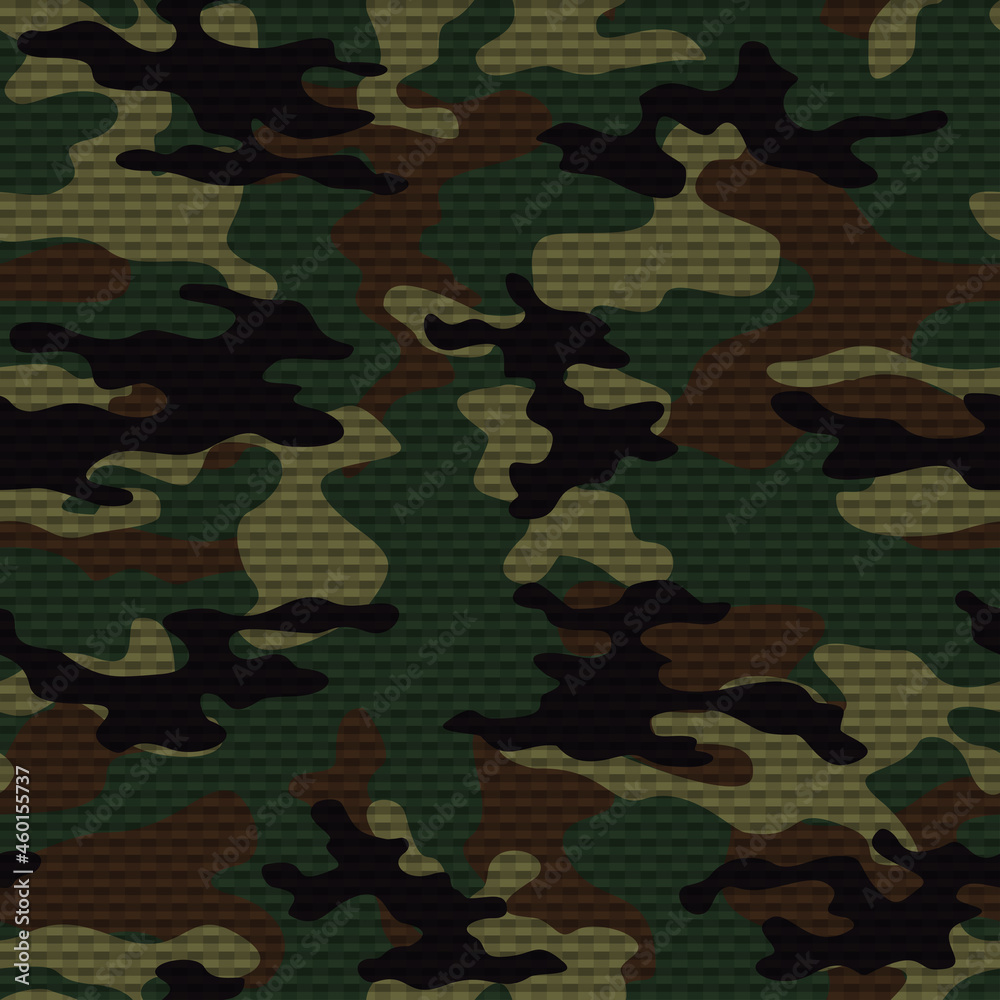 Army camo pattern seamless vector, lego background. New modern print.  vector de Stock | Adobe Stock
