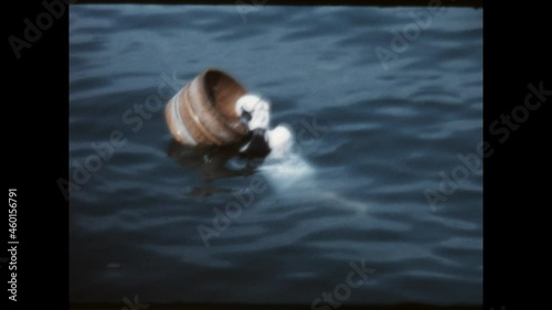 Pearl Divers in Japan 1972 - Japanese pearl divers, or ama (meaning 