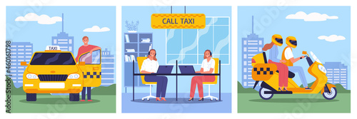 Taxi Square Compositions Set