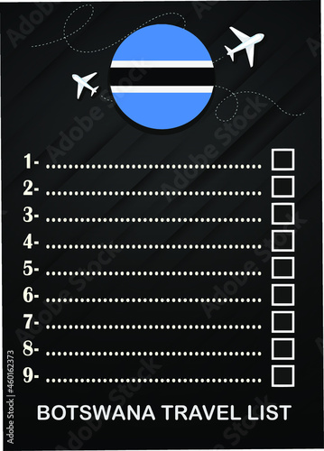 Botswana travel list brochure 