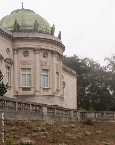 Lands End County Park in San Francisco California, west coast, foggy summer morning, beautiful costal views. 