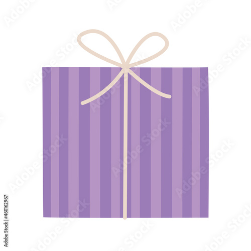 purple gift box icon