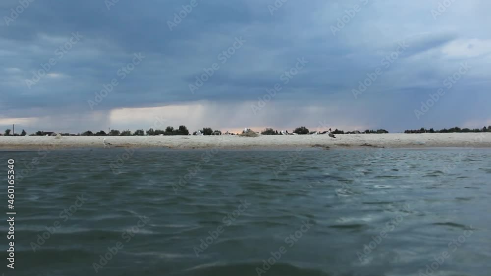 Beautiful sea. View of the coast from the sea. Video of the sea Beautiful sea. View of the coast from the sea. Video of the sea