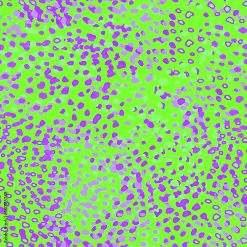 Abstract Hand Drawing Geometric Watercolor Brush Strokes with Leopard Animal Skin Texture Seamless Pattern Isolated Background