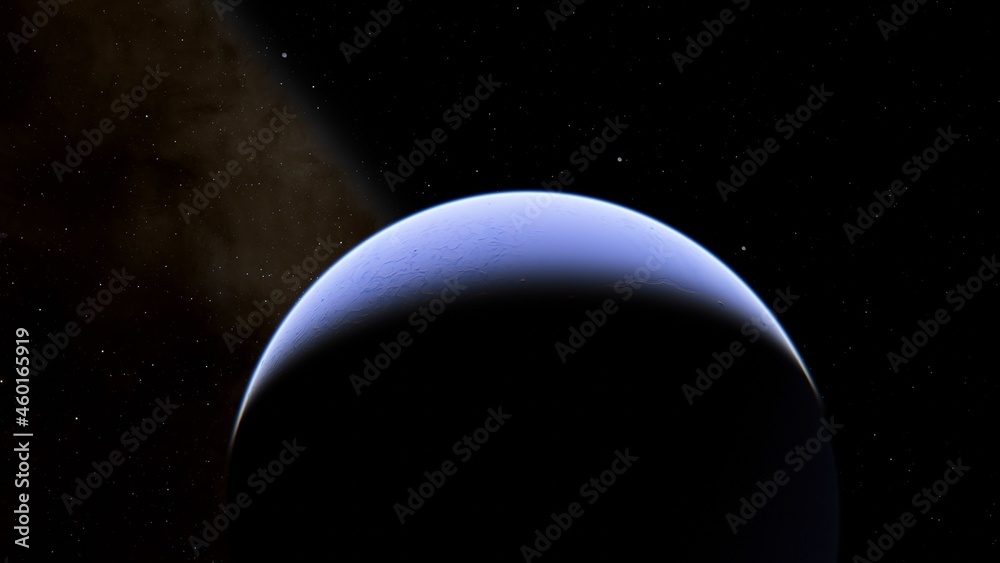 Obraz premium Abstract planets and space background 3d illustration