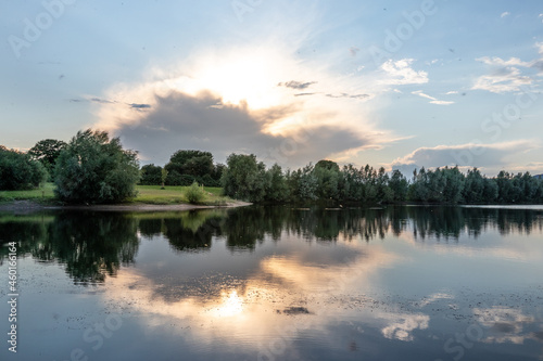 Lake in village Hohenrode in Germany