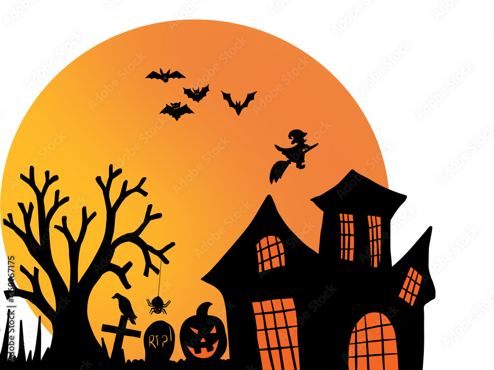Halloween sublimation. Halloween illustration. Halloween sublimation illustration