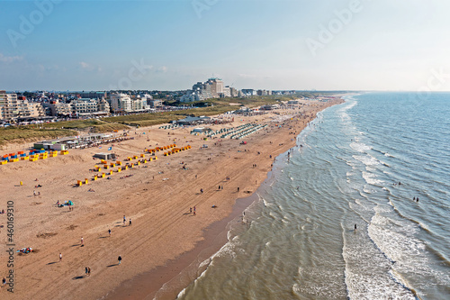 фотографія Aerial from the beach in Noordwijk aan Zee in the Netherlands
