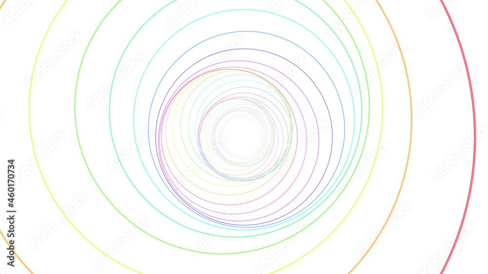 Tube Neon lines rainbow colored 3D illustration background Tube Neon lines rainbow colored 3D illustration background