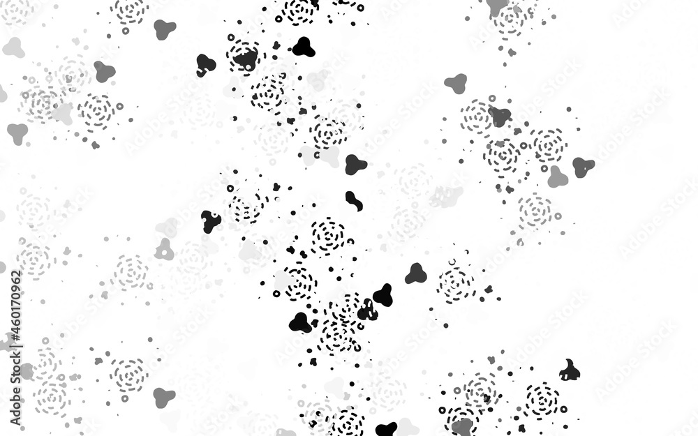 Light Gray vector pattern with random forms.