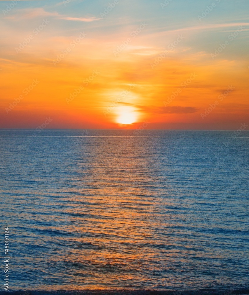 Sunset sea rock horizon view. Sea rock sunset silhouette. Sunset sea rock. Sunset sea rock landscape